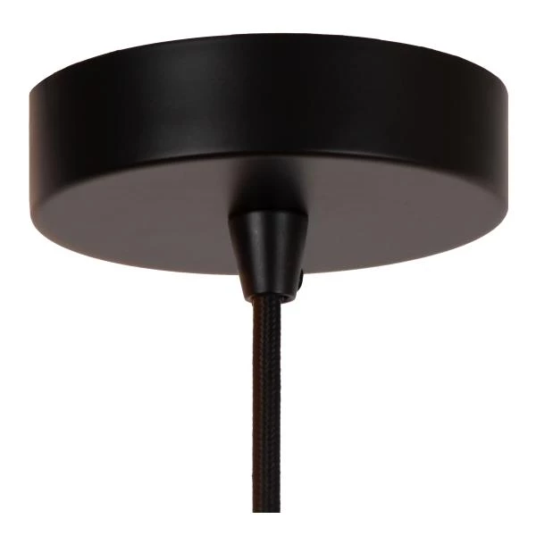 Lucide ALMELO - Lámpara colgante - Ø 40 cm - 1xE27 - Negro - detalle 5